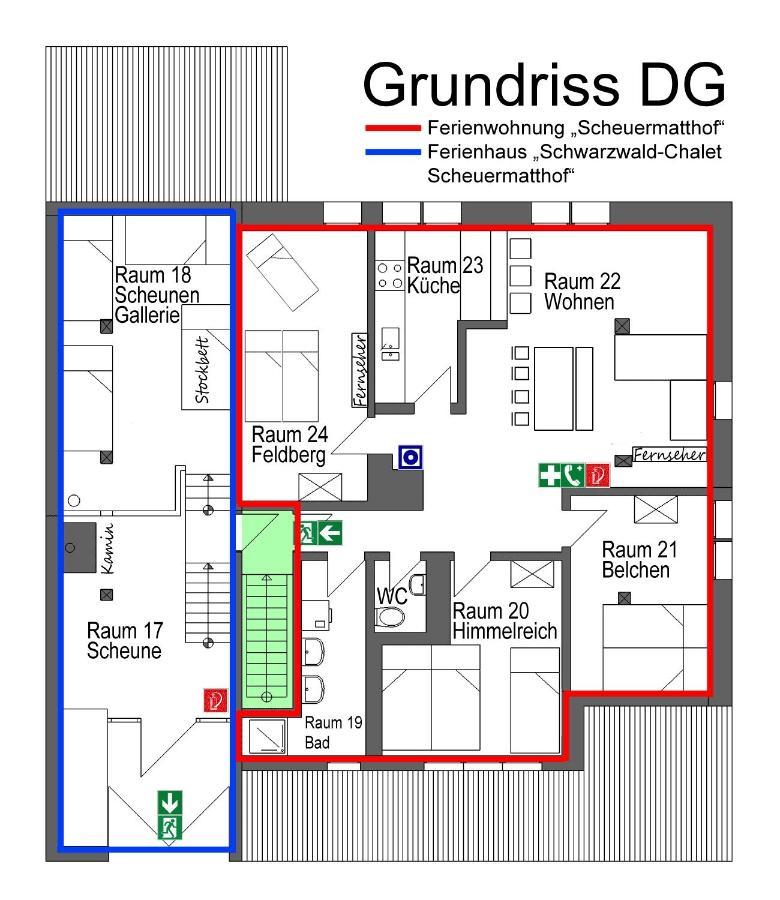 Wohlfuehl-Ferienwohnung 80 Qm, 8 Personen, Aussicht & Heimkino Todtnau Luaran gambar